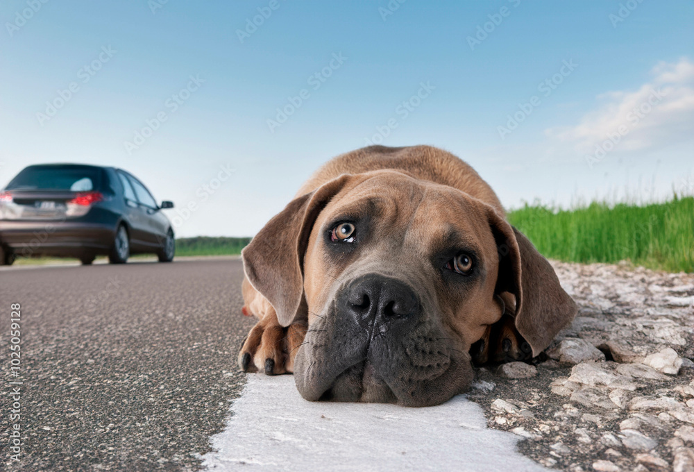 Obraz premium puppy cane corso