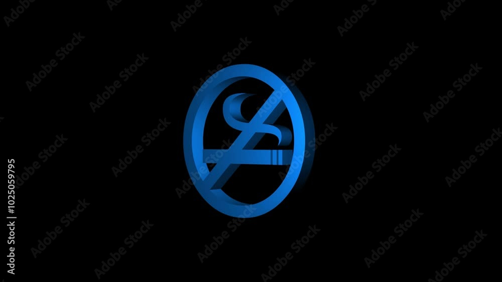 no smoking 3d icon animation . not allowed sign not allowed . no smoking 3d icon animation . not allowed sign not allowed .