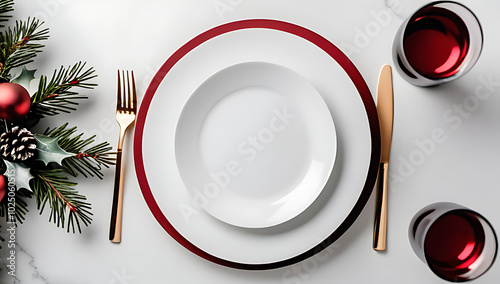 elegant christmas table setting holiday party