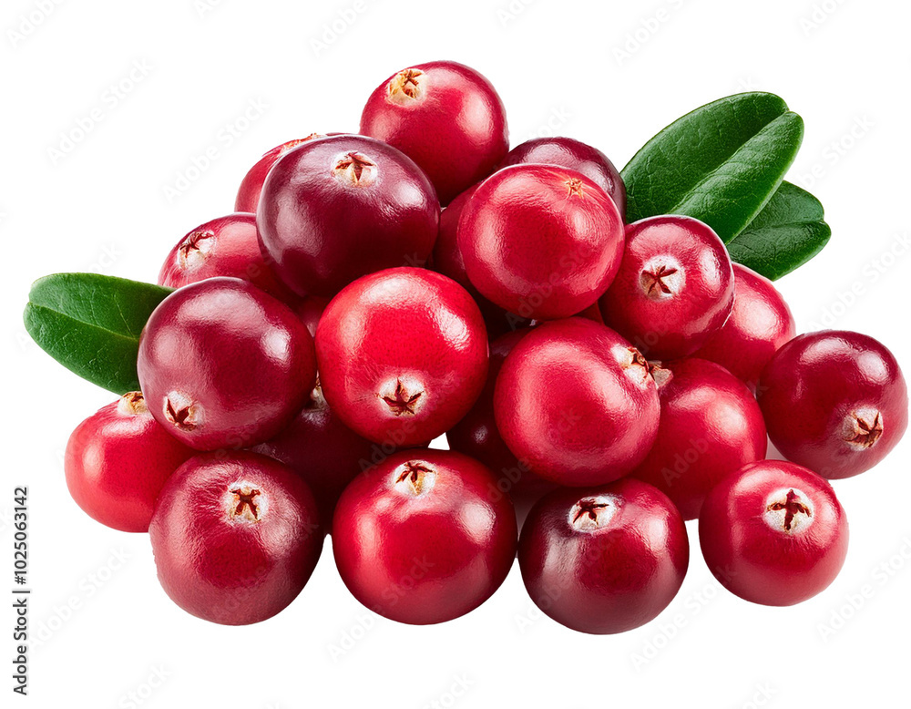 cranberries isolated on white background, cutout cranberries isolated on white background, cutout