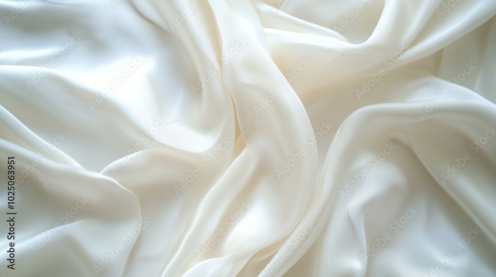 Obraz premium Soft White Silk Fabric