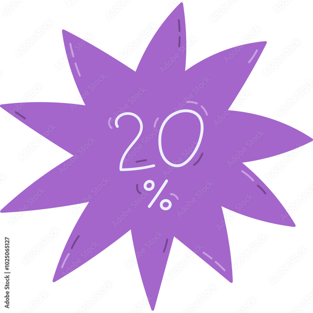 Cute cartoon star sticker with line lettering for 20 percent discounts for Black Friday Sale. Hand drawn banner with promotion of big price off at markets. Simple trendy isolated bubble. Cute cartoon star sticker with line lettering for 20 percent discounts for Black Friday Sale. Hand drawn banner with promotion of big price off at markets. Simple trendy isolated bubble.