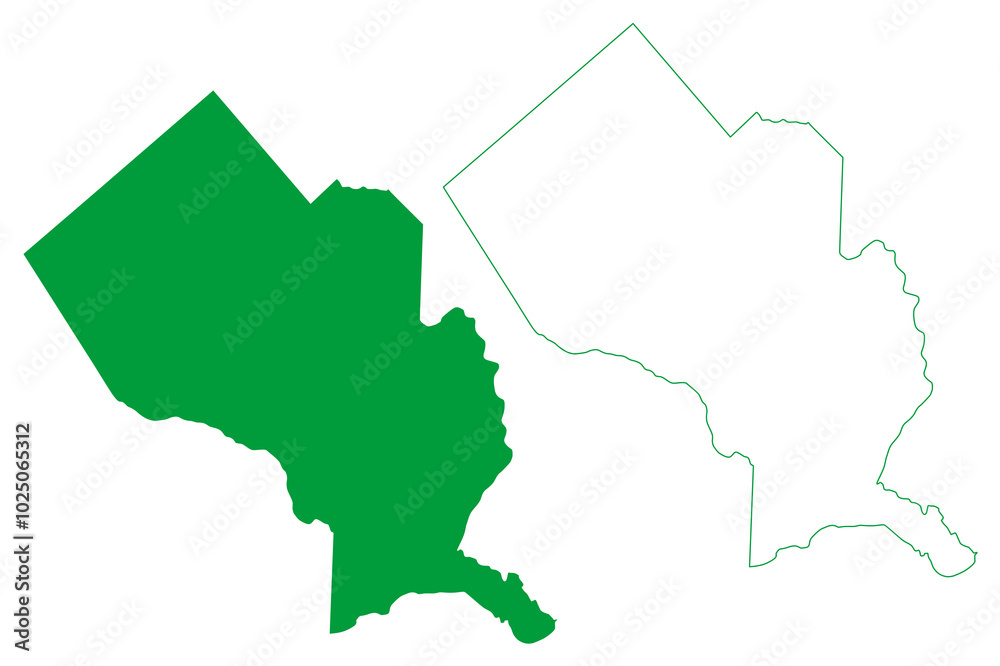 Obraz premium Cravolandia municipality (Bahia state, Municipalities of Brazil, Federative Republic of Brazil) map vector illustration, scribble sketch Cravolandia map