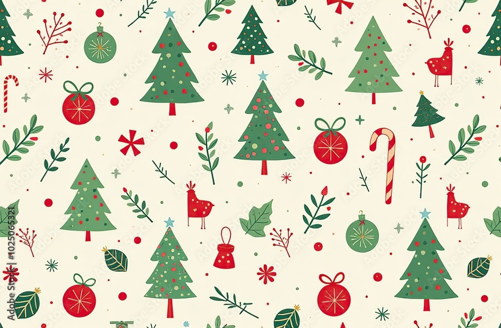 Seamless pattern of Christmas images
Seamless pattern of Christmas images