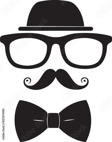 hipster mustache