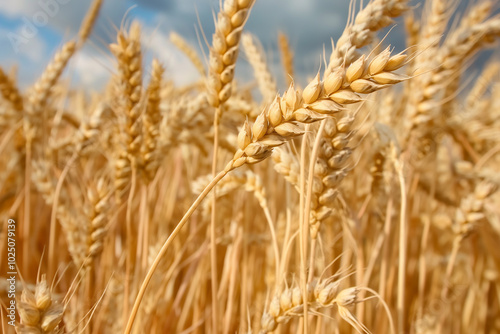 Ripe wheat in a field