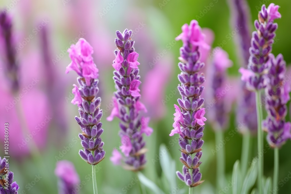 Fototapeta premium Close-up of lavender flowers in bloom