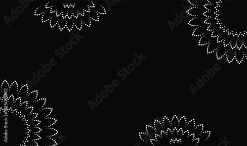 black and white lace background