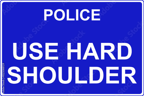 Police use hard shoulder