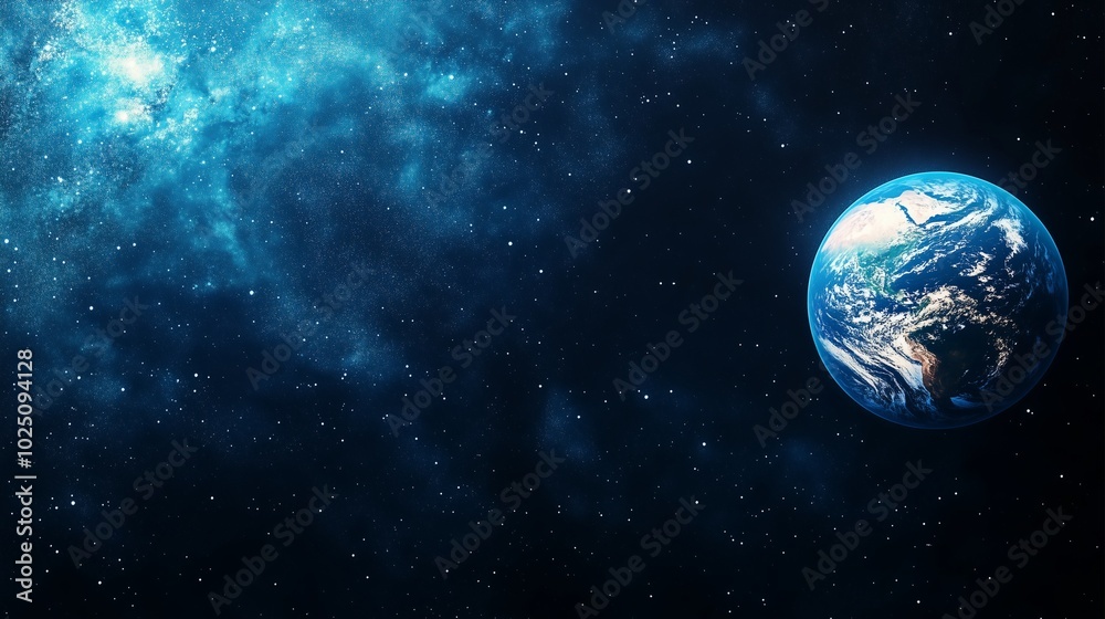 Obraz premium a photograph of earth from cosmic perspective