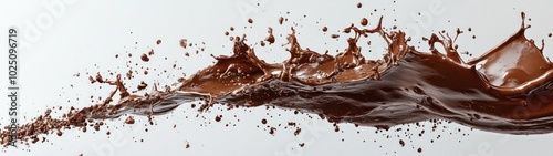 Dynamic High-Resolution Chocolate Splash Art