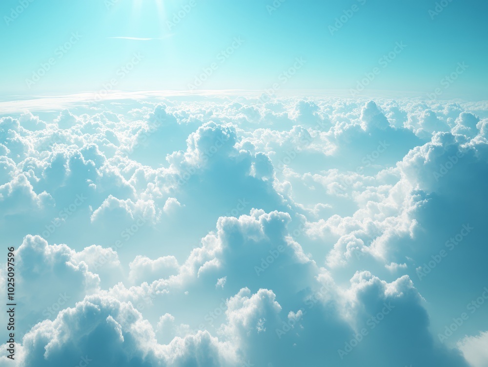 Aerial View of Serene Cloudscape at Daylight Aerial View of Serene Cloudscape at Daylight