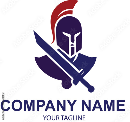 vectors warrior logo design 