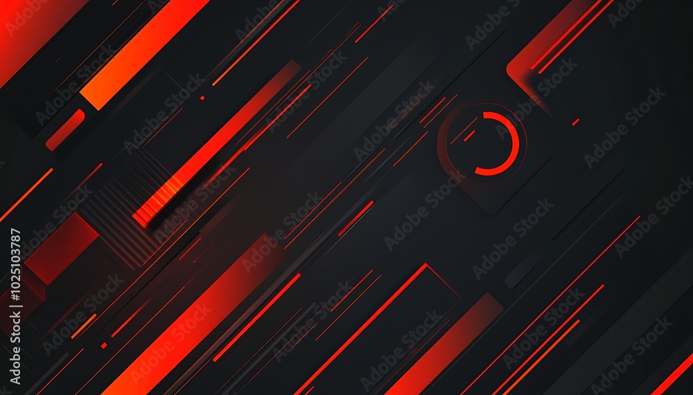 Red and orange lines on a dark background form clean geometric shapes, perfect for modern tech-focused design elements. Red and orange lines on a dark background form clean geometric shapes, perfect for modern tech-focused design elements.