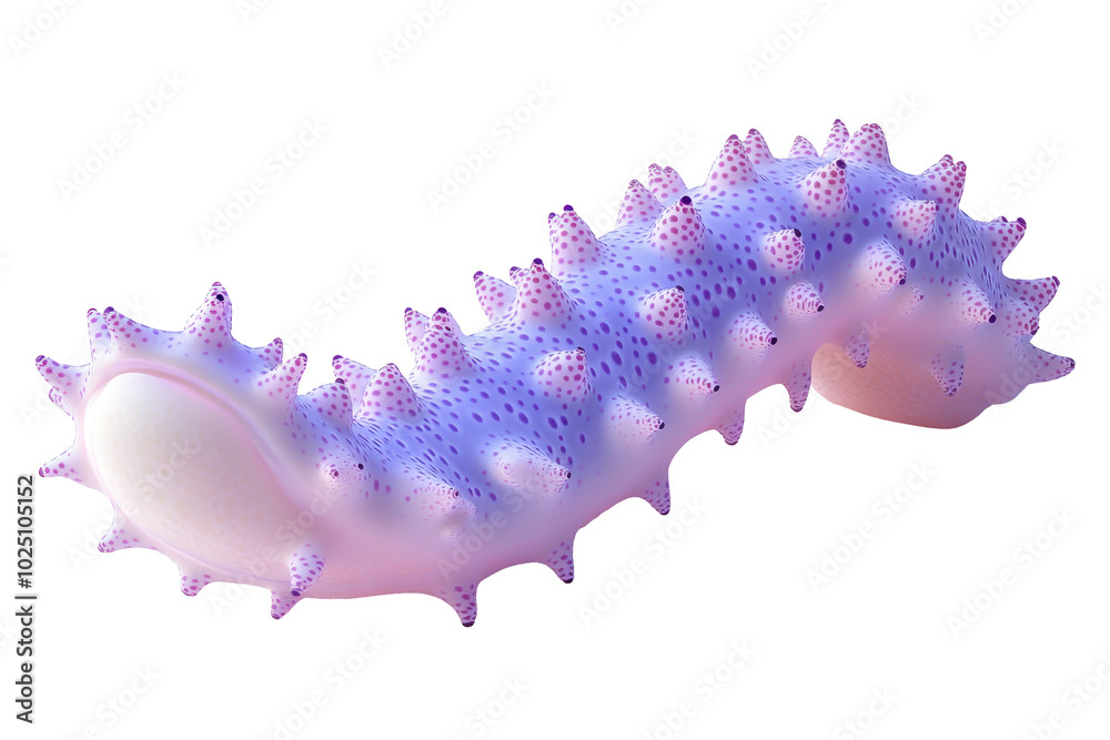 PNG sea cucumber 3d icon, cartoon style minimal on transparent, isolate on white background PNG sea cucumber 3d icon, cartoon style minimal on transparent, isolate on white background