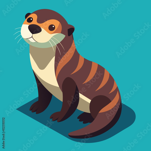 sea-otter-isometric-illustrations