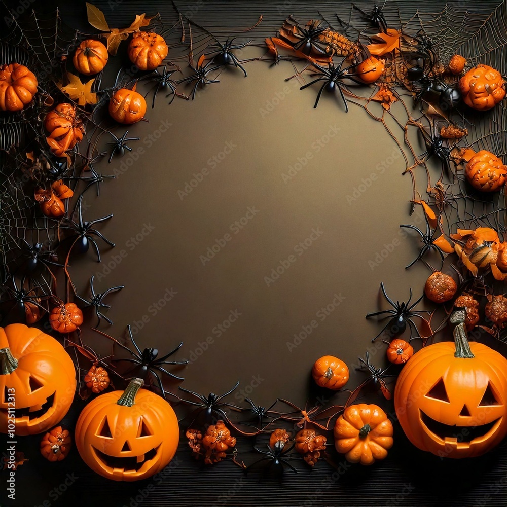 halloween pumpkin frame halloween pumpkin frame