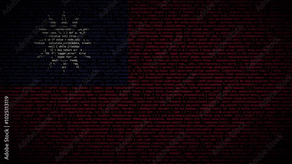 Binary code on flag of Taiwan. Program source code or Hacker concept on Taiwanese flag. Taiwan digital technology security, hacking or programming