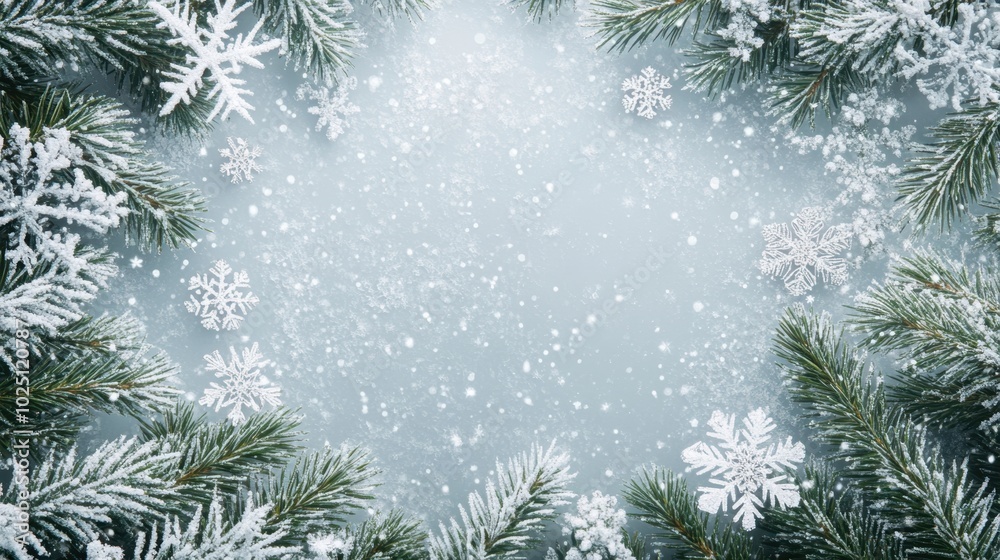 The Festive Winter Pine Frame The Festive Winter Pine Frame