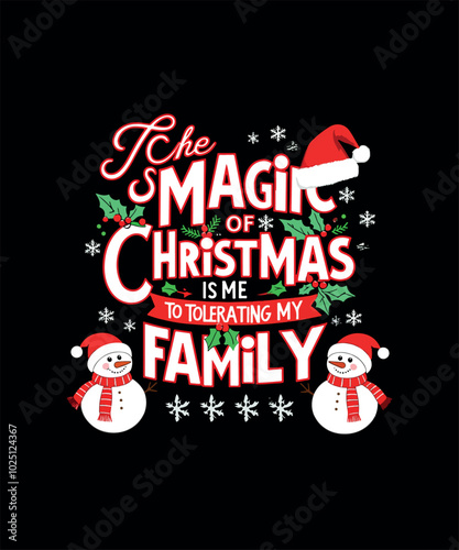 Merry Christmas T-shirt Design