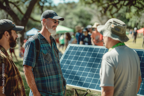 Community event for solar energy advocacy photo