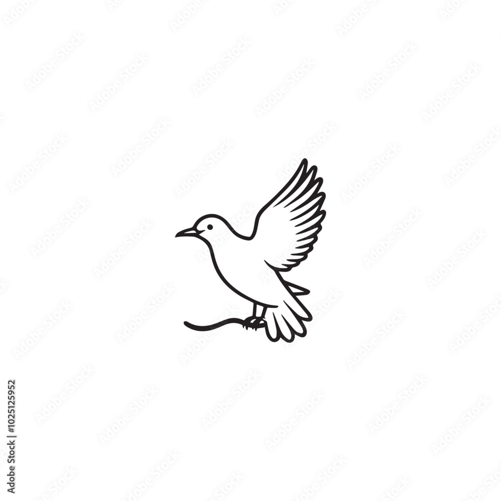Seagul bird logo icon vector Seagul bird logo icon vector