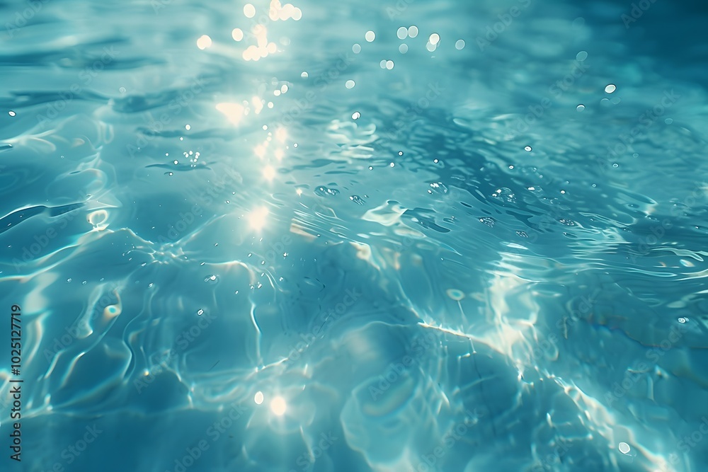 Tranquil Reflections on Crystal Clear Water Surface Tranquil Reflections on Crystal Clear Water Surface