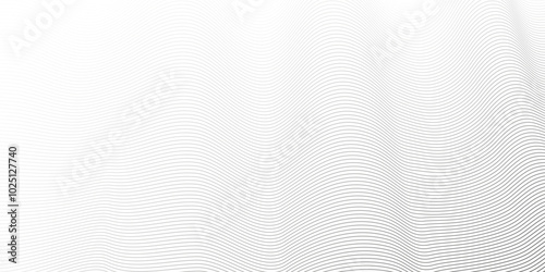 Vector wave digital white and gray blend futuristic technology flow tech transparent line stripe energy connection web music and sound, beautiful dynamic smooth space texture background.