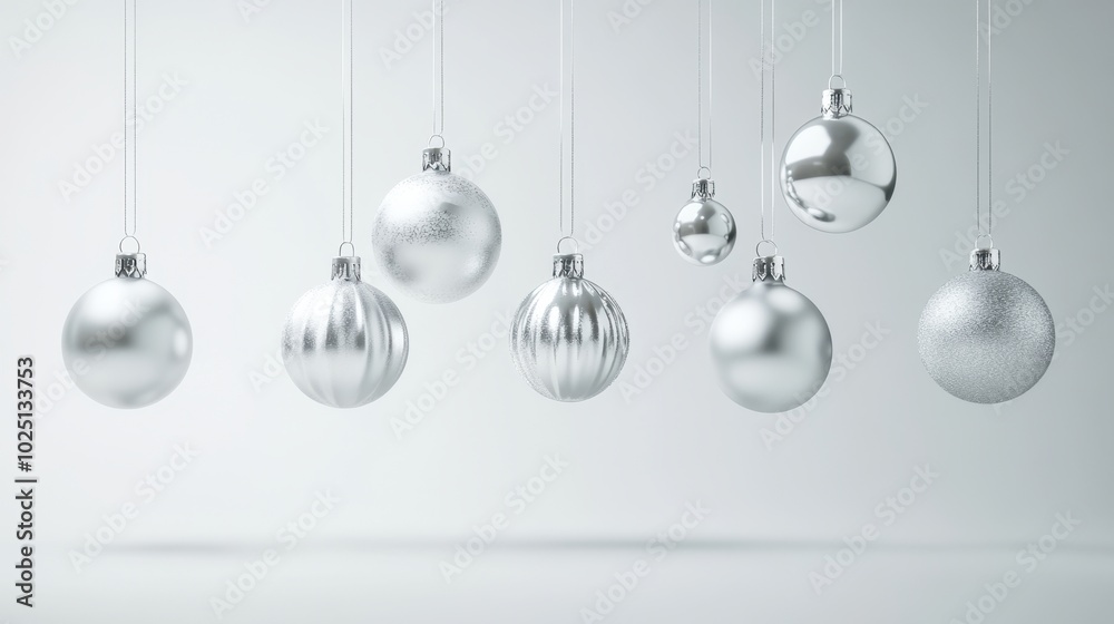 The Silver Holiday Ornament Collection The Silver Holiday Ornament Collection