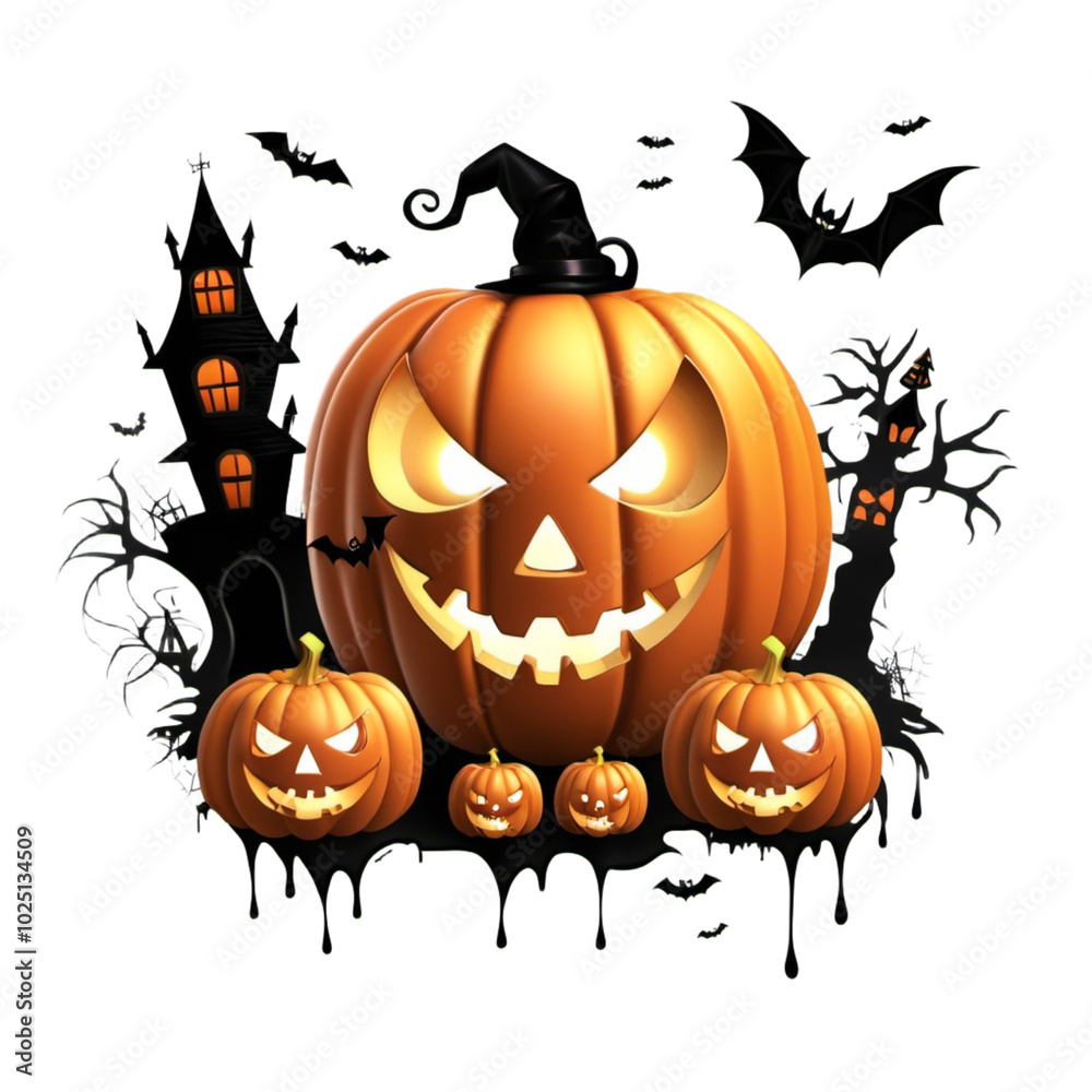 halloween pumpkin with bats halloween pumpkin with bats