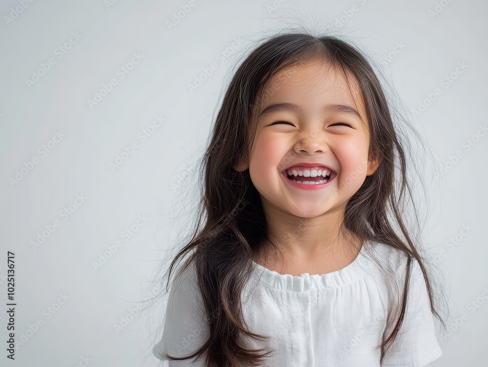 portrait of a girl smiling