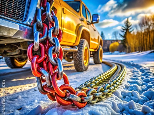 Durable Tow Chain for Heavy-Duty Towing and Recovery, Perfect for Trucks, SUVs, and Off-Road Vehicles in Any Weather photo