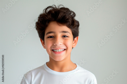 smiling kid with braces