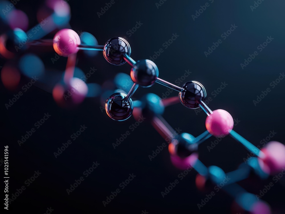 Abstract molecular structures glowing in neon hues, symbolizing drug discovery innovation, Drug Discovery, Scientific Breakthroughs Abstract molecular structures glowing in neon hues, symbolizing drug discovery innovation, Drug Discovery, Scientific Breakthroughs