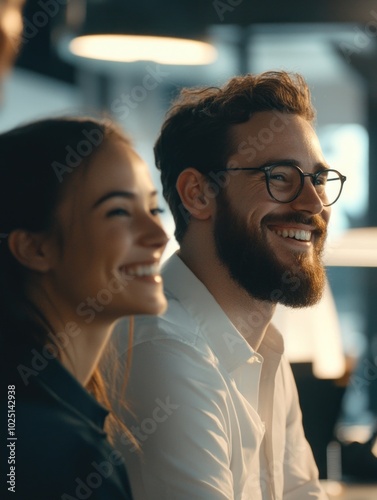 Wallpaper Mural Happy Couple in Restaurant Torontodigital.ca