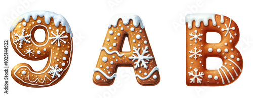 Cute Christmas Alphabet Set