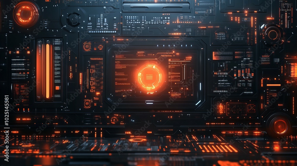 Obraz premium Glowing abstract digital space background with vibrant colors, futuristic light effects, and dynamic lines in the digital universe, new beautiful stock image illustration AI