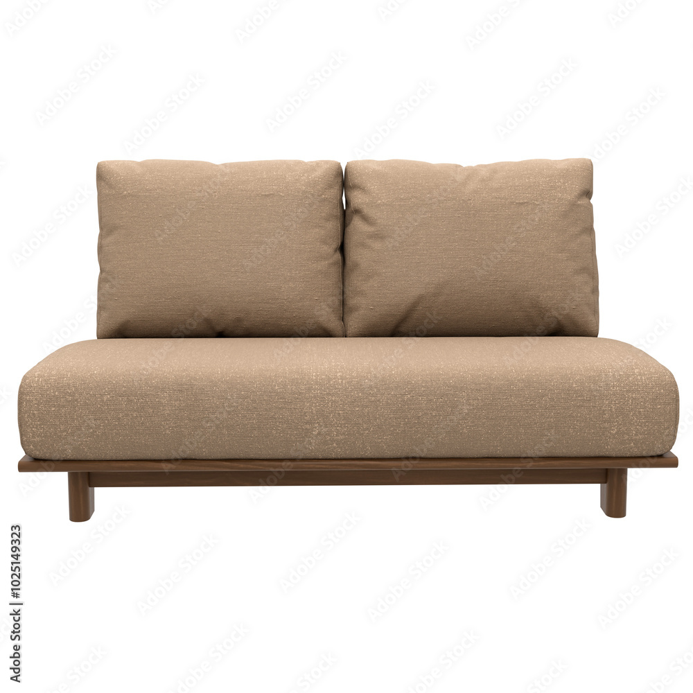 3d render beige sofa couch home decor with transparent background 3d render beige sofa couch home decor with transparent background