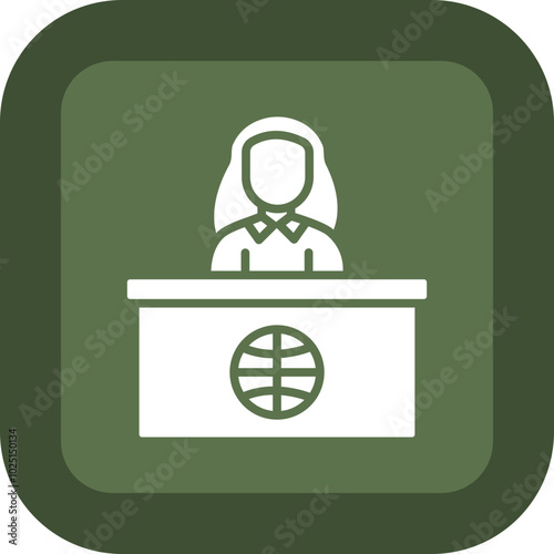 News Anchor Icon Design