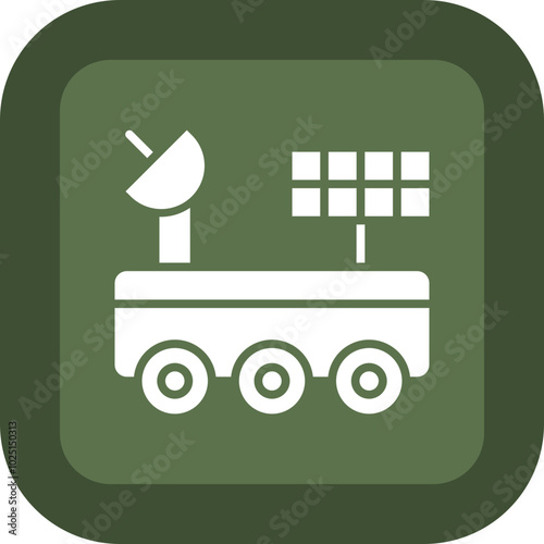 Space Car Icon Design