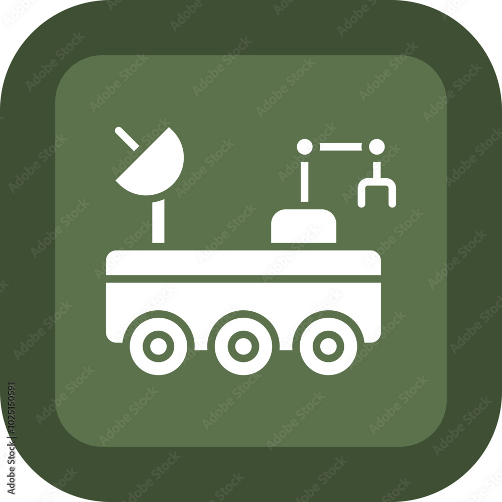 Fototapeta premium Moon Rover Icon Design