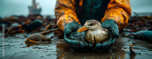 Birds and animals rescued after a hurricane