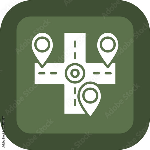 Multiple Destinations Icon Design