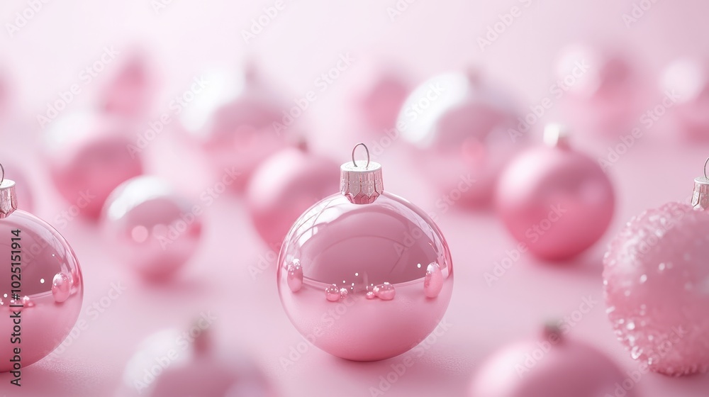 The Beautiful Pink Christmas Ornaments The Beautiful Pink Christmas Ornaments