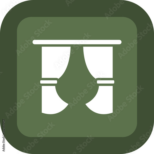 Curtains Icon Design