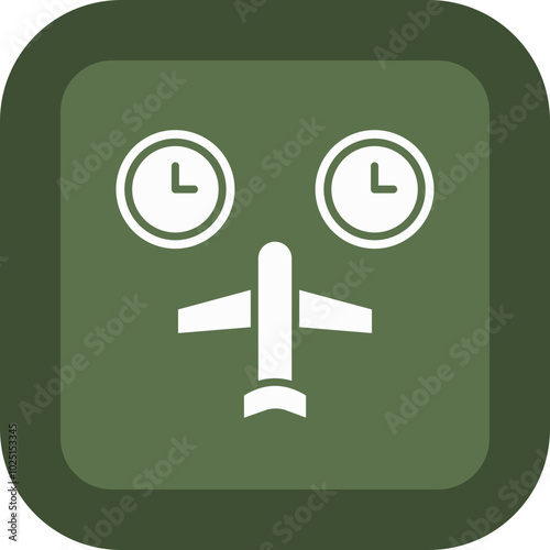 Jet Lag Icon Design
