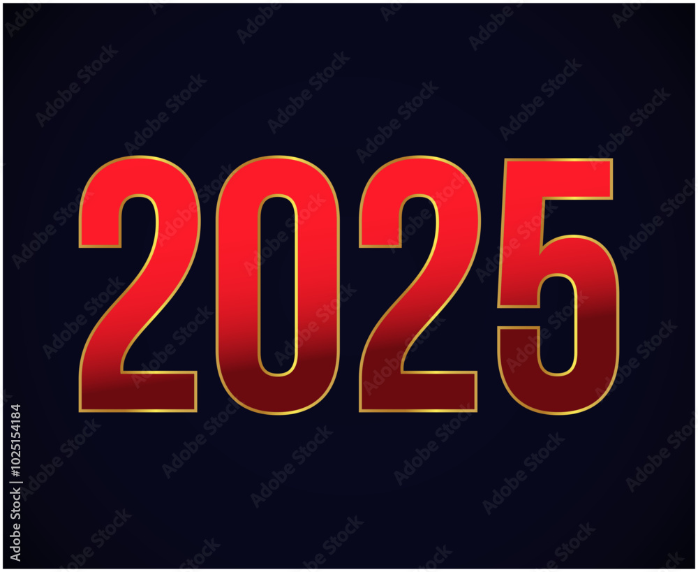 2025 Happy New Year Design Red And Blue Festive Abstract Logo Symbol Vector Illustration 2025 Happy New Year Design Red And Blue Festive Abstract Logo Symbol Vector Illustration