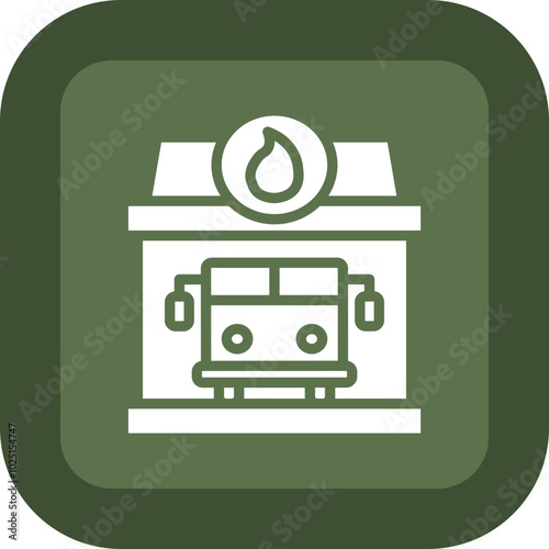 Fire Station Icon Design