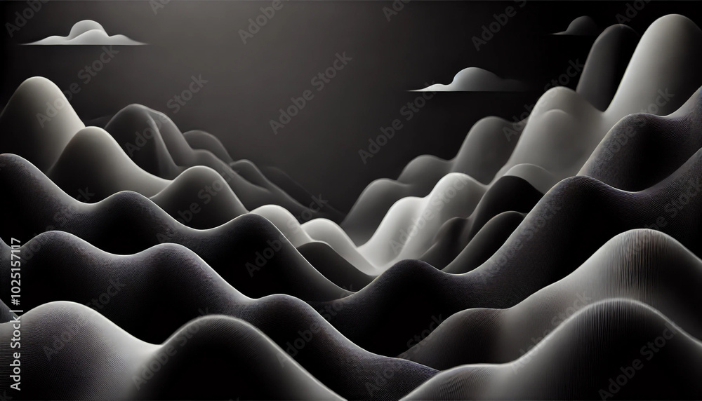 Obraz premium 3d render of an background with clouds