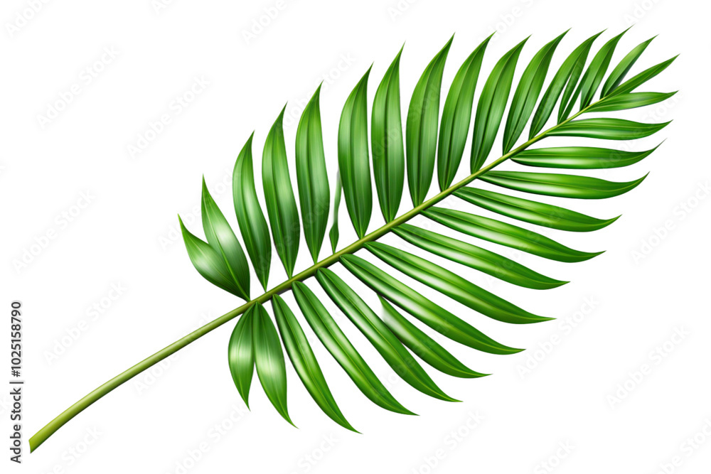 Fototapeta premium Tropical leaf isolated. 